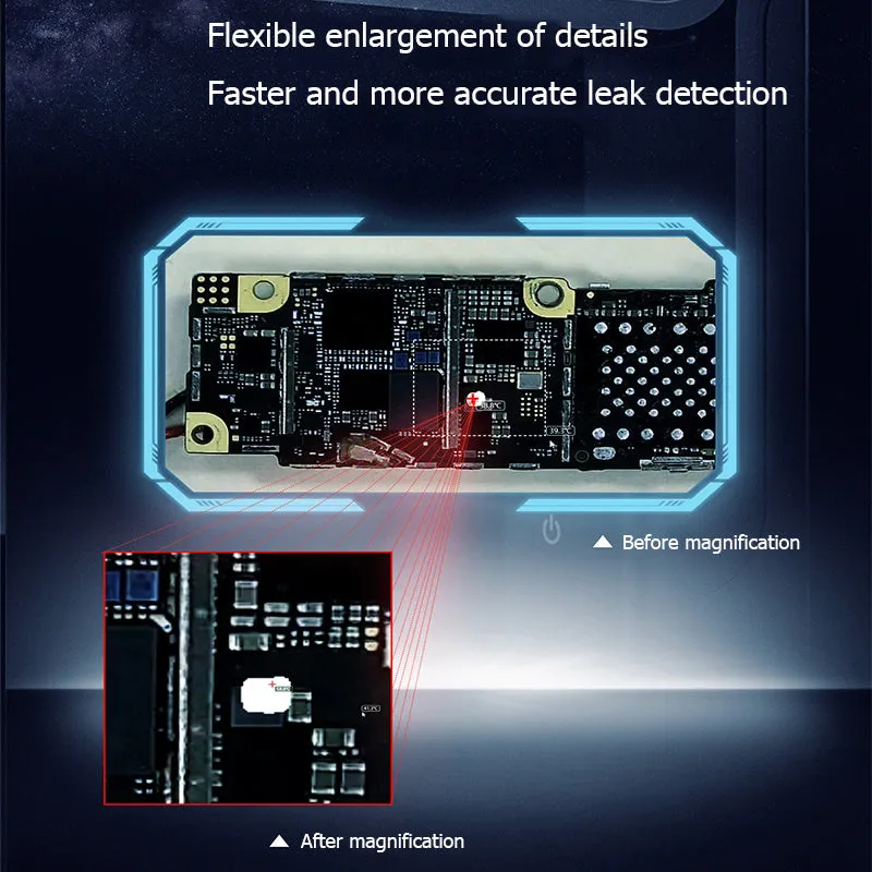 Black USB mobile phone mainboard diagnostic instrument for telecommunication maintenance