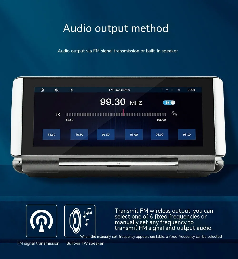 6.86 inch vehicle-mounted MP5 multimedia player with LED screen for wireless CarPlay and reversing camera.