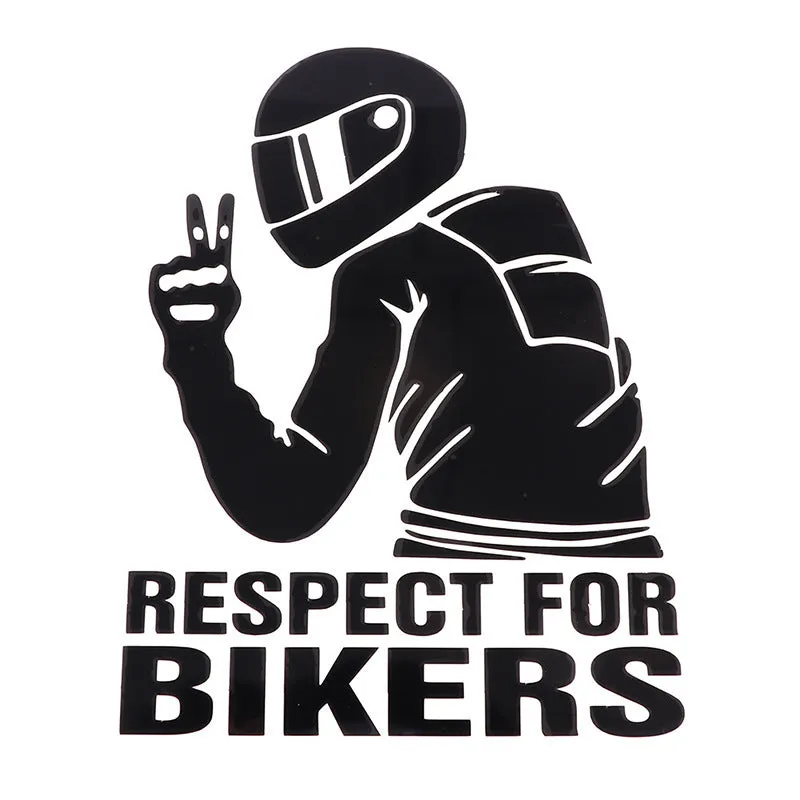 Reflective vinyl motorcycle sticker decal in 3D carbon fibre finish, 15cm by 11cm.