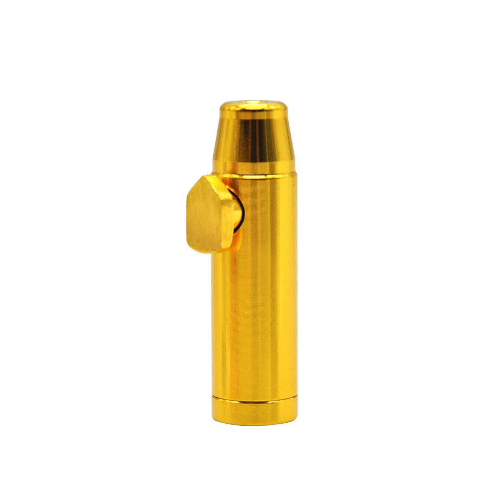 Aluminum cigarette holder metal pipe with flat head design in seven colour options