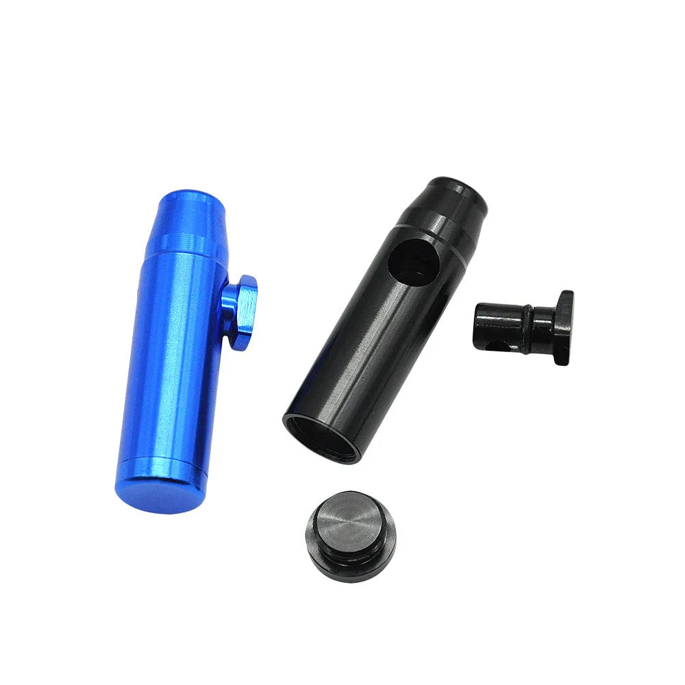 Aluminum cigarette holder metal pipe with flat head design in seven colour options