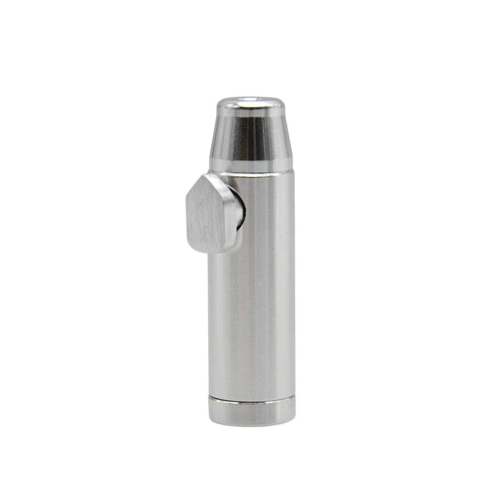 Aluminum cigarette holder metal pipe with flat head design in seven colour options