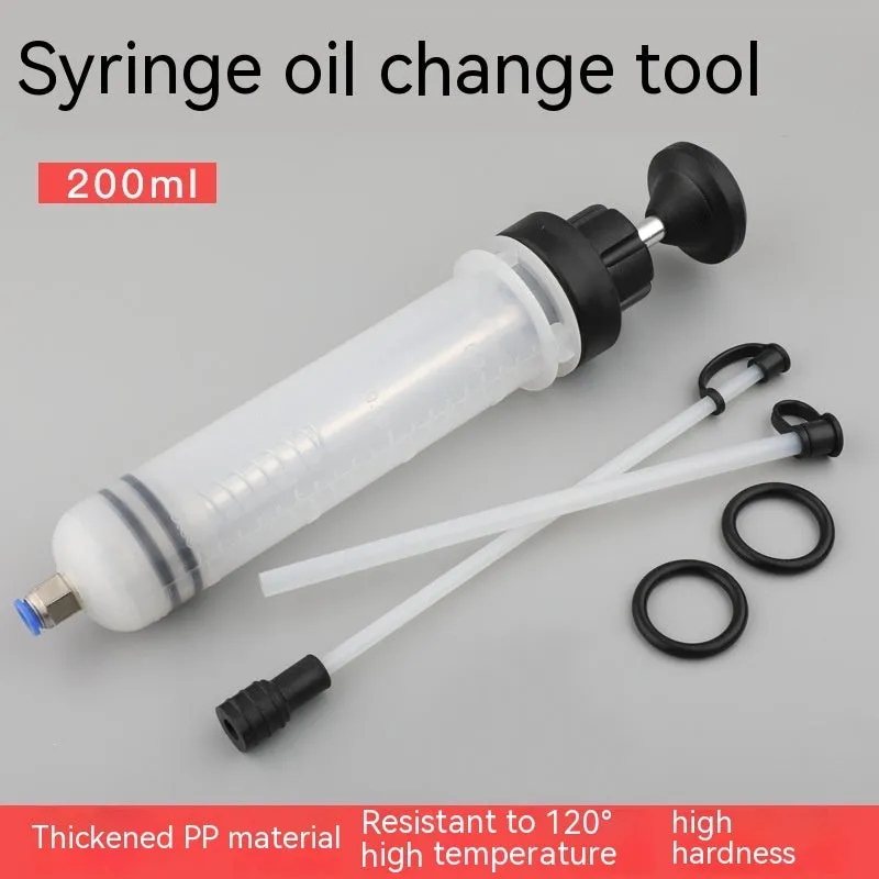 Manual oil suction and injection pump with polypropylene barrel in three capacity sizes