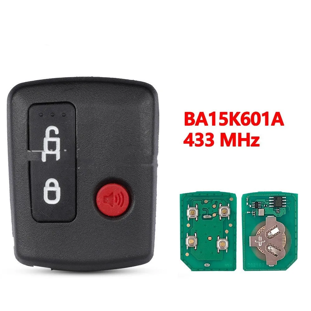Ford car remote key fob replacement shell in ABS plastic, shown in 2-button and 3-button styles.