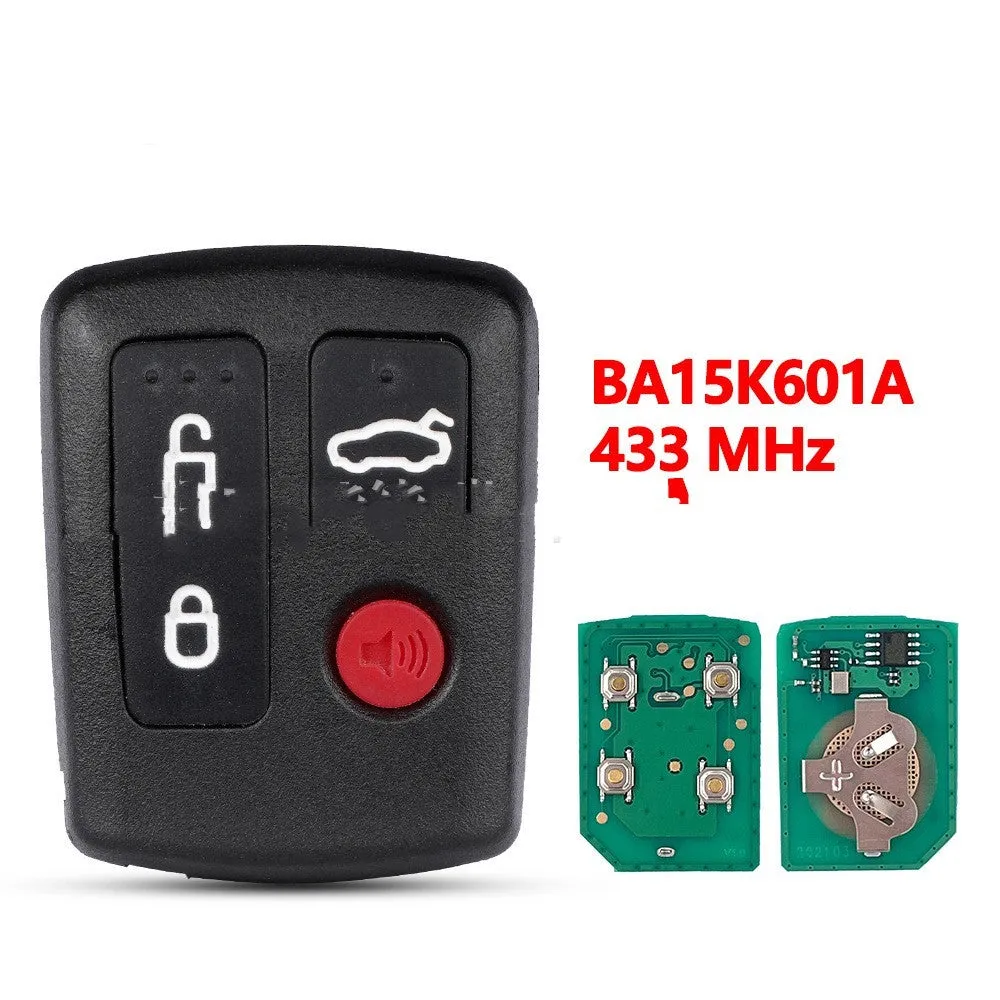 Ford car remote key fob replacement shell in ABS plastic, shown in 2-button and 3-button styles.