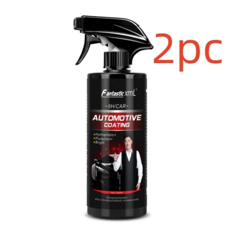 500ml automotive coating agent spray bottle with microfiber towel for car paint protection