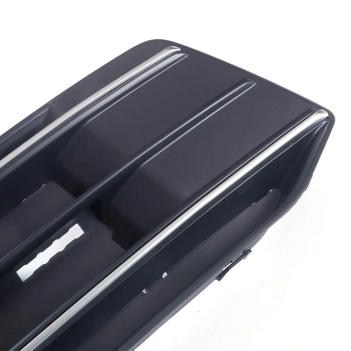 Audi Q5 2018-2022 replacement front bumper lower grille and fog light frame in black ABS plastic