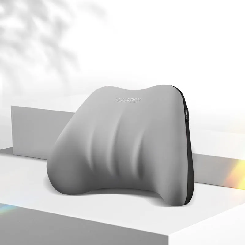Memory foam car cushion with lumbar and neck support in various colour options