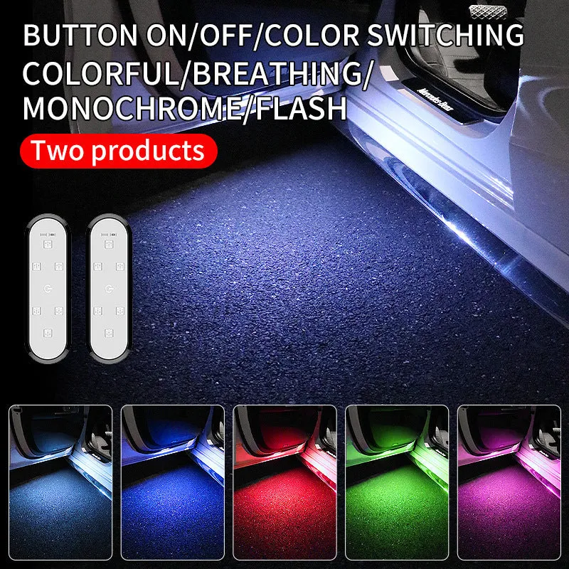 LED car warning door light with ABS plastic housing for anti-collision protection