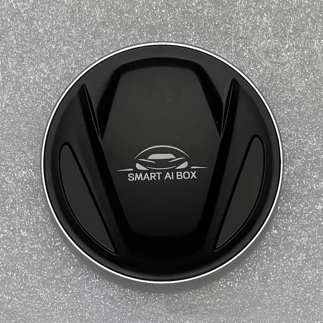 Black plastic CarPlay Box TBOX measuring 79mm with installation accessories for car DVD system upgrades