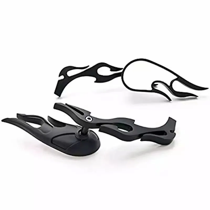 Universal blue convex rearview mirror pair with 16cm rod for large vehicles