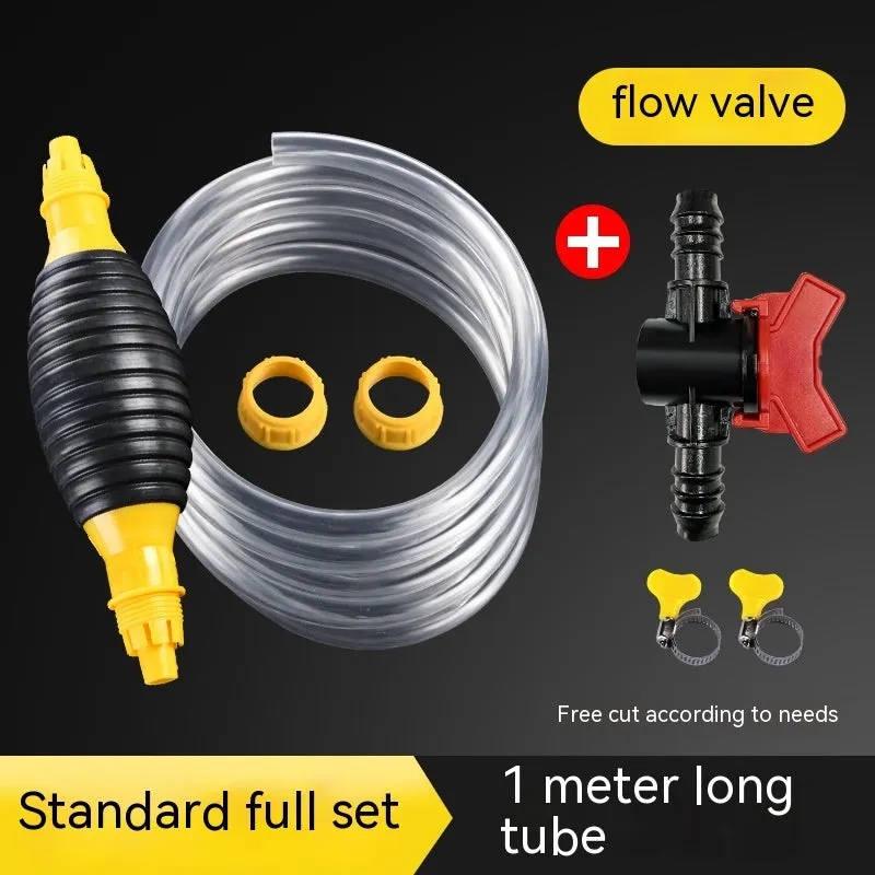 Manual car oil suction pipe emergency kit with rubber ball and multiple tube length options
