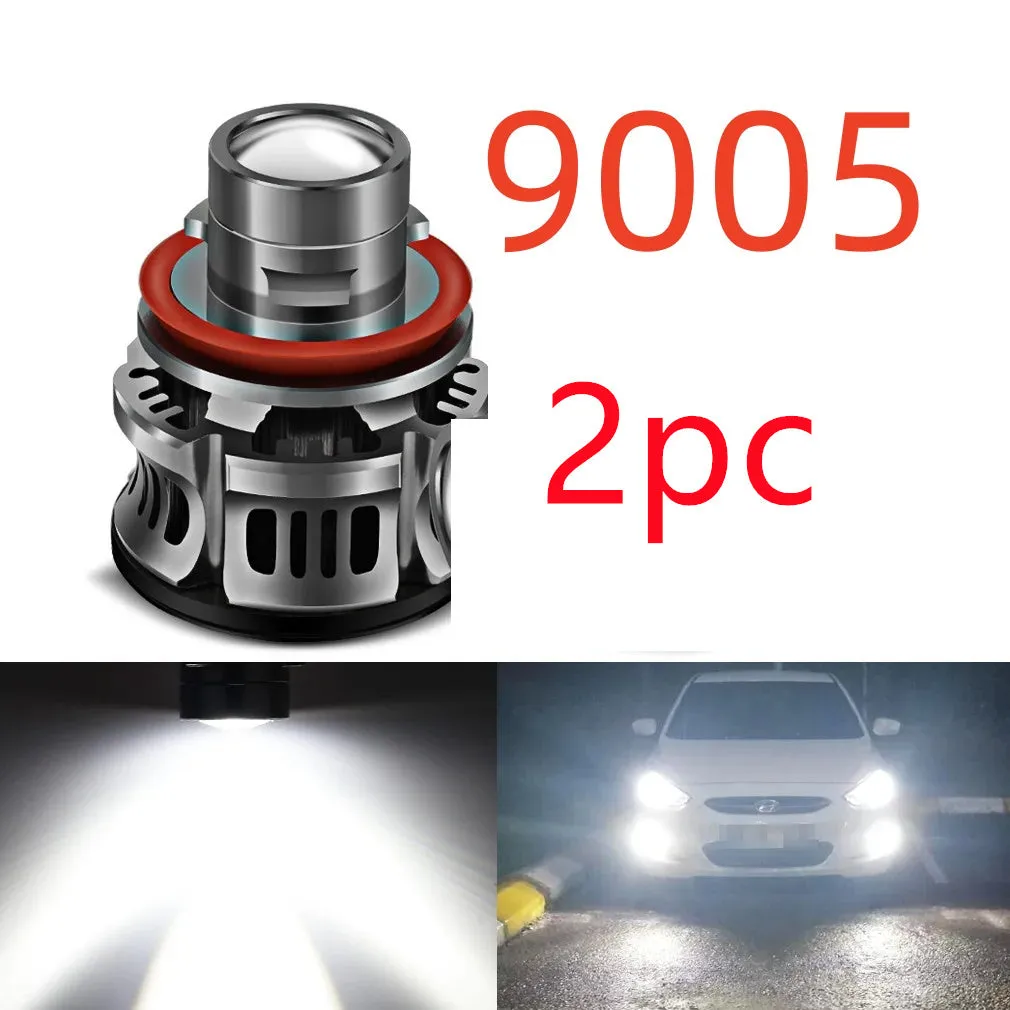 36W H11 LED car headlight bulb with aviation aluminium housing on a white background.