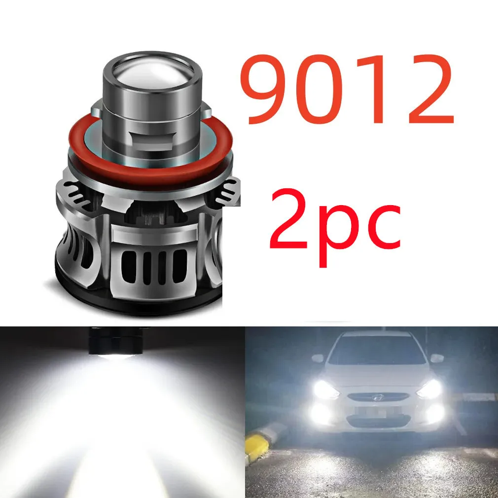 36W H11 LED car headlight bulb with aviation aluminium housing on a white background.