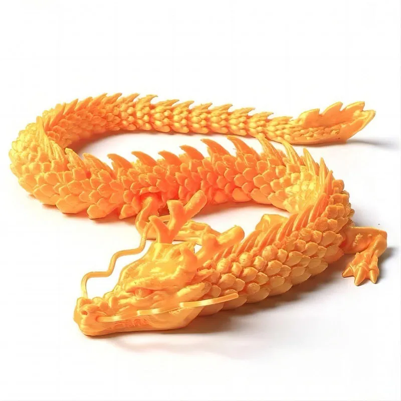 3D printed plastic dragon car decoration ornament in multiple colour options on a car dashboard.