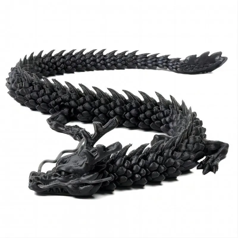 3D printed plastic dragon car decoration ornament in multiple colour options on a car dashboard.