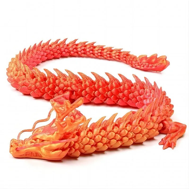 3D printed plastic dragon car decoration ornament in multiple colour options on a car dashboard.