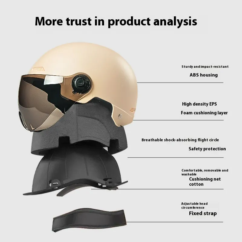Electric bicycle helmet with ABS shell in multiple colour options for adult commuting