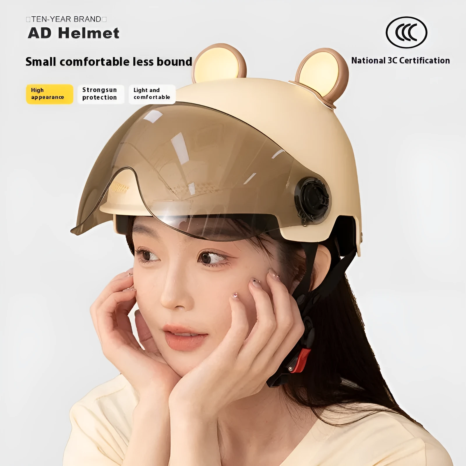 Electric bicycle helmet with ABS shell in multiple colour options for adult commuting