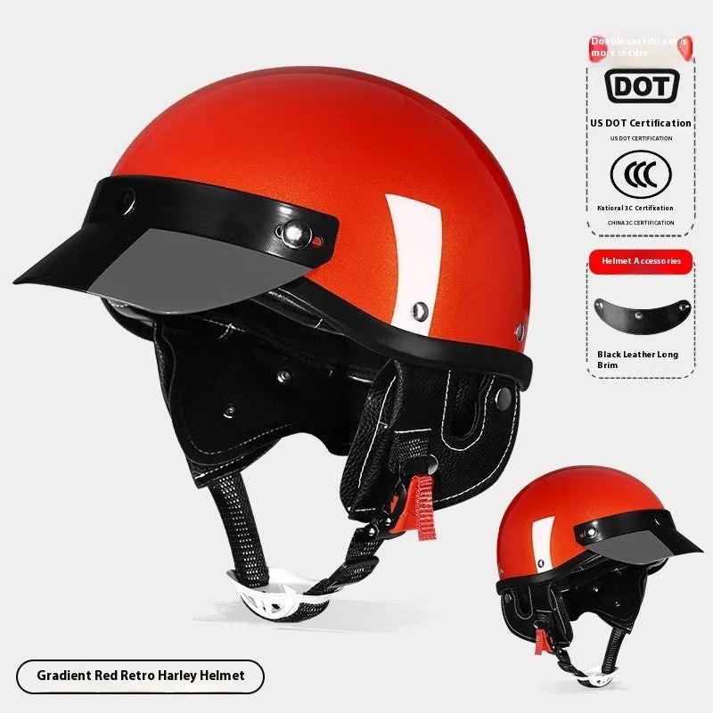 3C certified ABS electric motorcycle helmet shown in various colour options including grey, white, black, red, and multicolour.