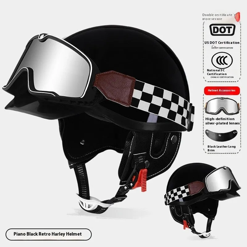 3C certified ABS electric motorcycle helmet shown in various colour options including grey, white, black, red, and multicolour.