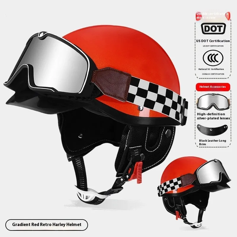 3C certified ABS electric motorcycle helmet shown in various colour options including grey, white, black, red, and multicolour.