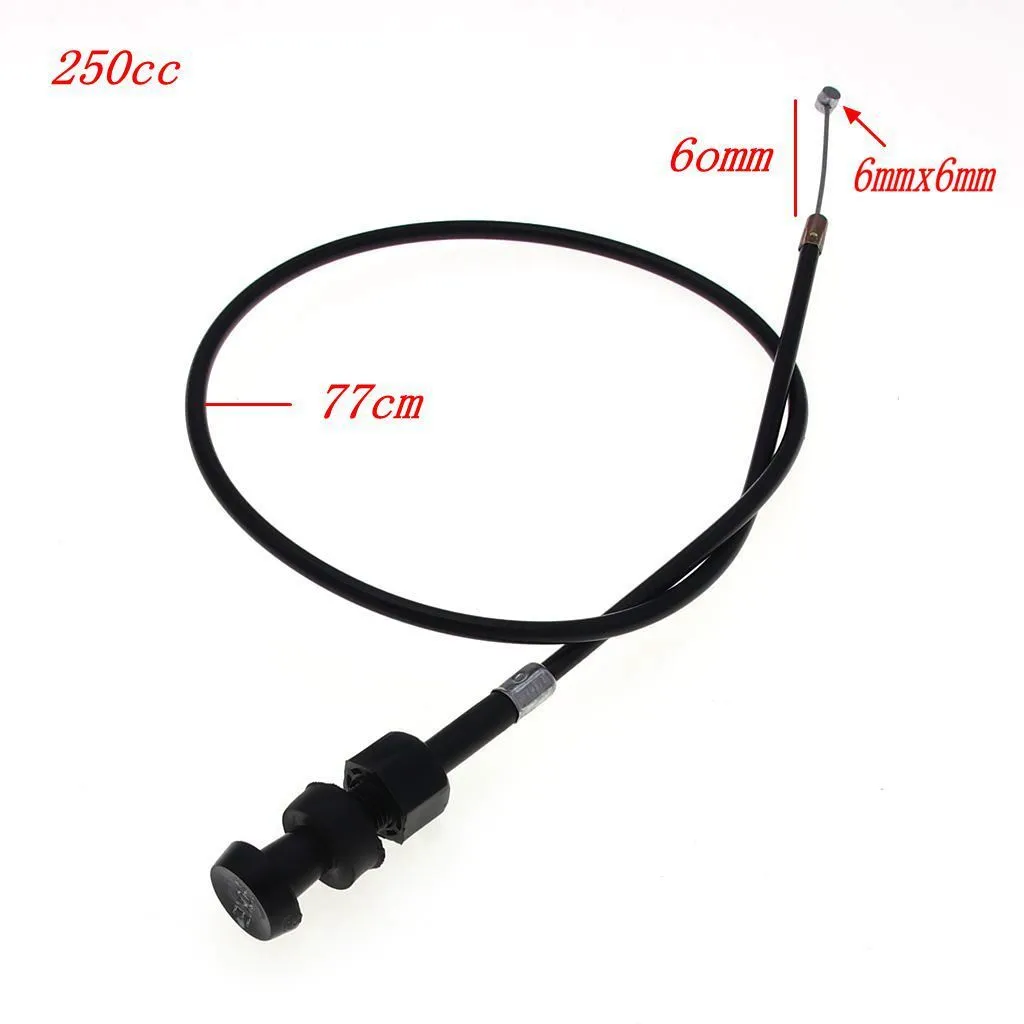 Black damper wire for 250CC Lifan Zongshen tricycle manual air door, 770mm length