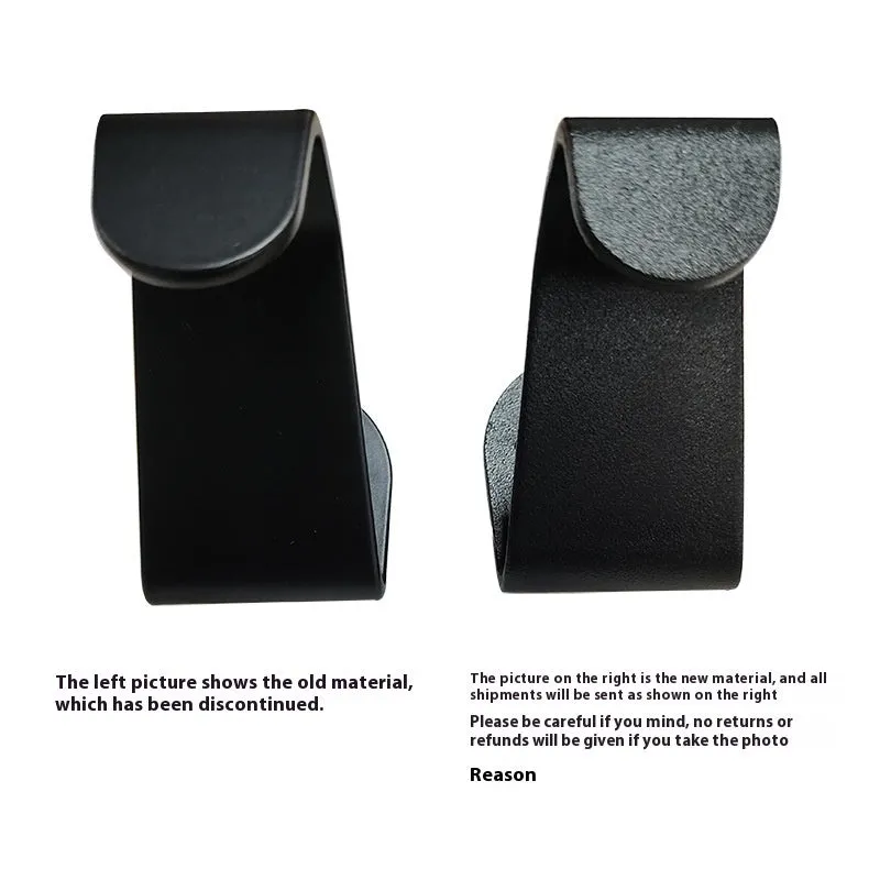 Metal car seat clothes hook for Tesla Model S and Model X, 26 x 20cm, 45g, metal colour, bulk pack without box