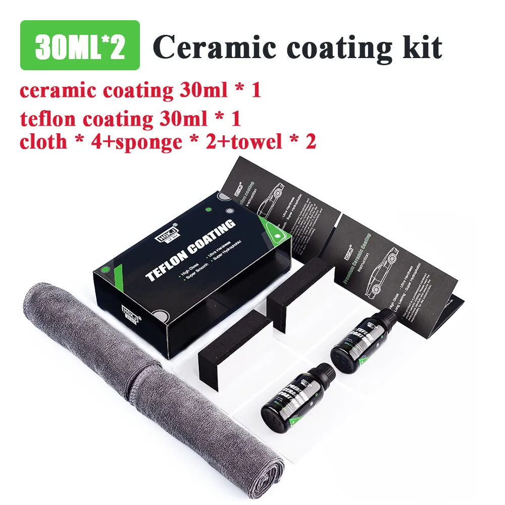 Car crystal coating paint curing kit with 30ml and 50ml ceramic coating options