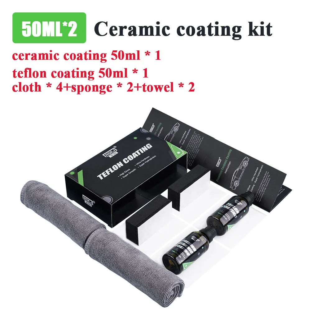 Car crystal coating paint curing kit with 30ml and 50ml ceramic coating options