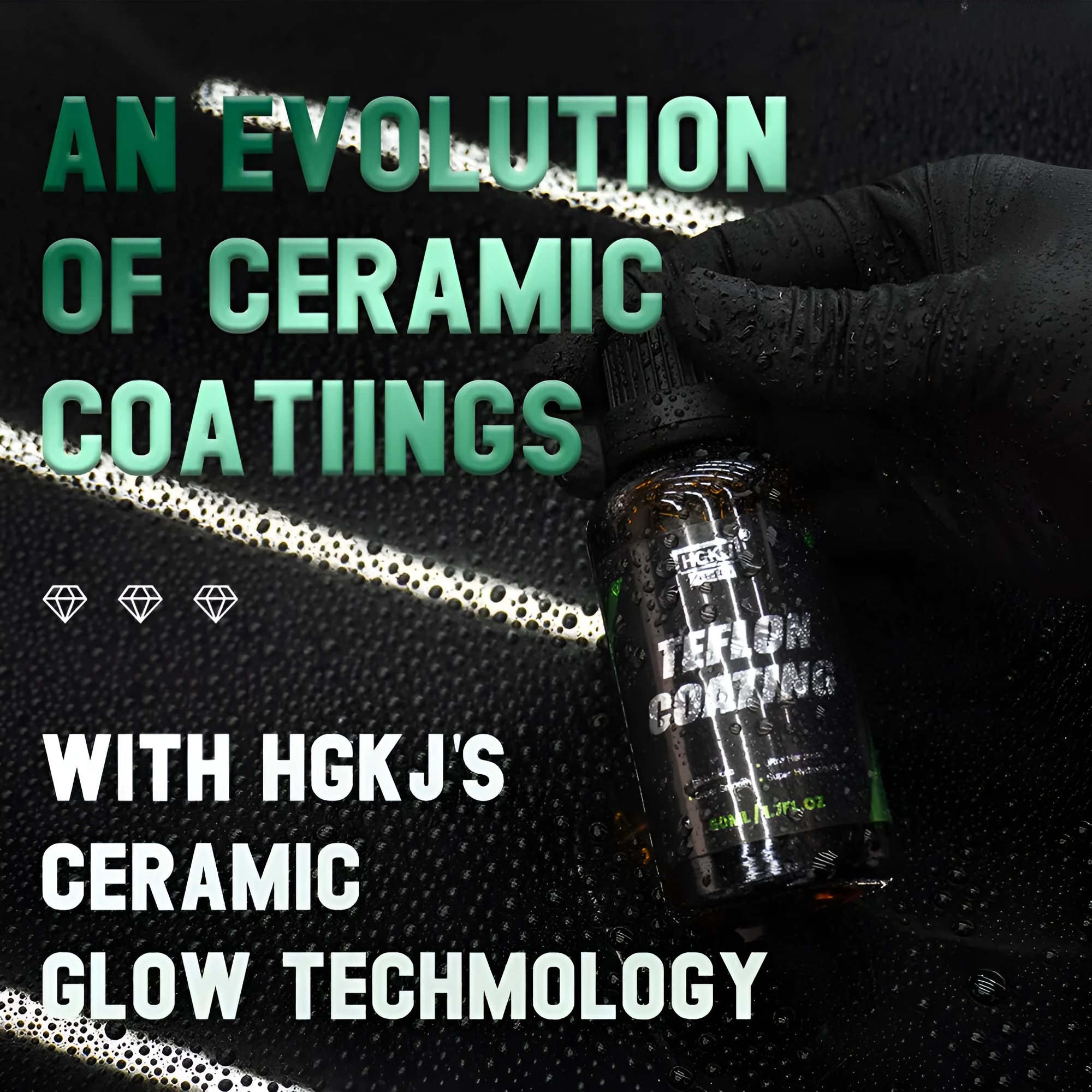 Car crystal coating paint curing kit with 30ml and 50ml ceramic coating options