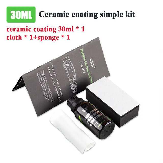 Car crystal coating paint curing kit with 30ml and 50ml ceramic coating options