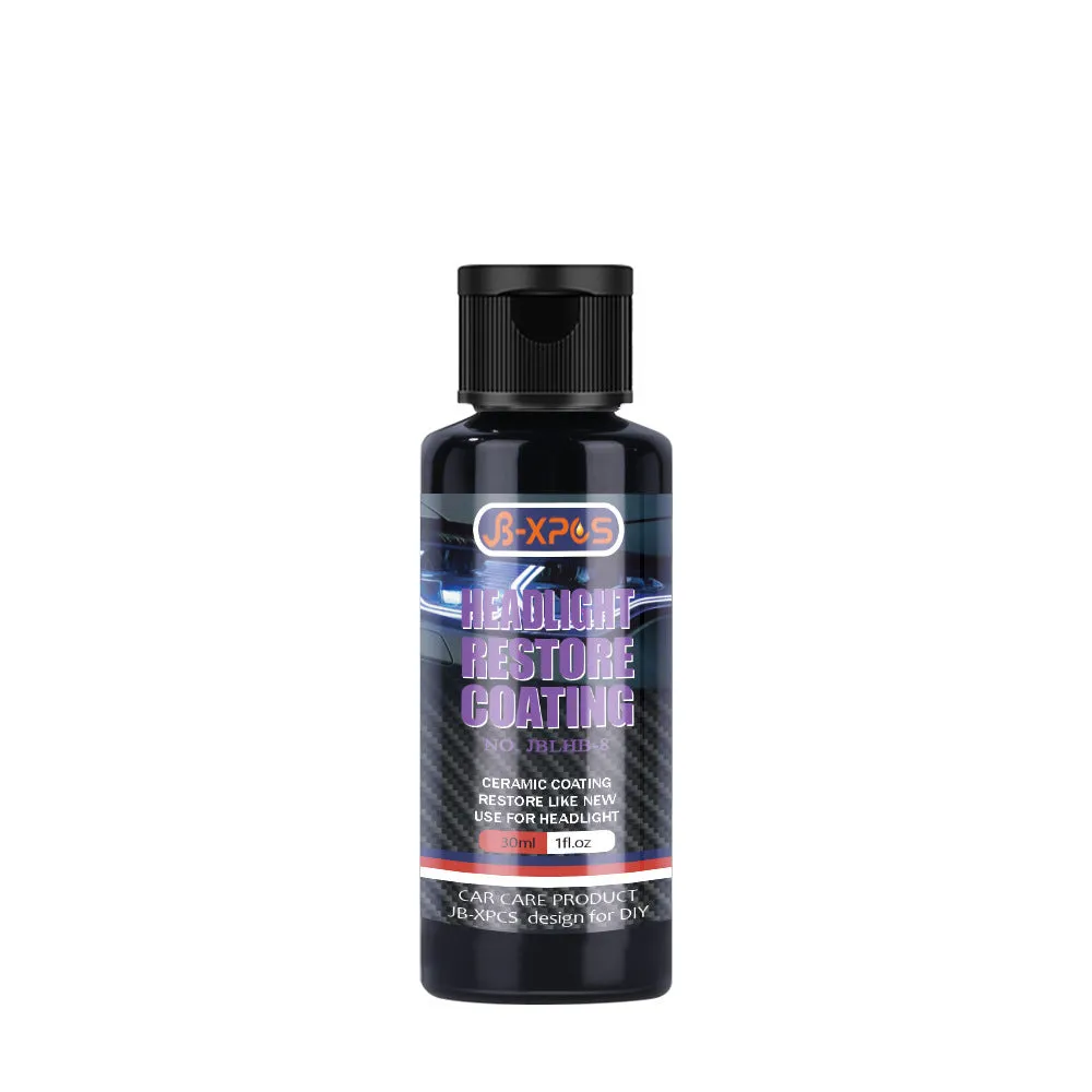 JB-XPCS LHB-8 Headlight Restore Coating car light repair fluid in 10ml and 30ml bottle options