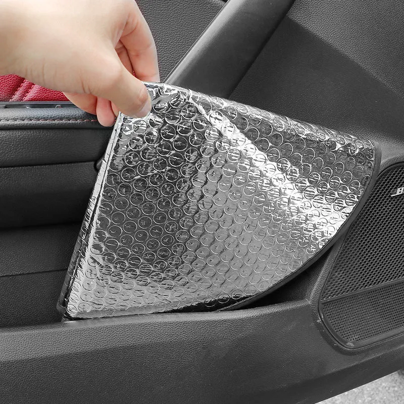 Car steering wheel sunshade cover in aluminium foil with brand LOGO pattern for universal fit heat protection