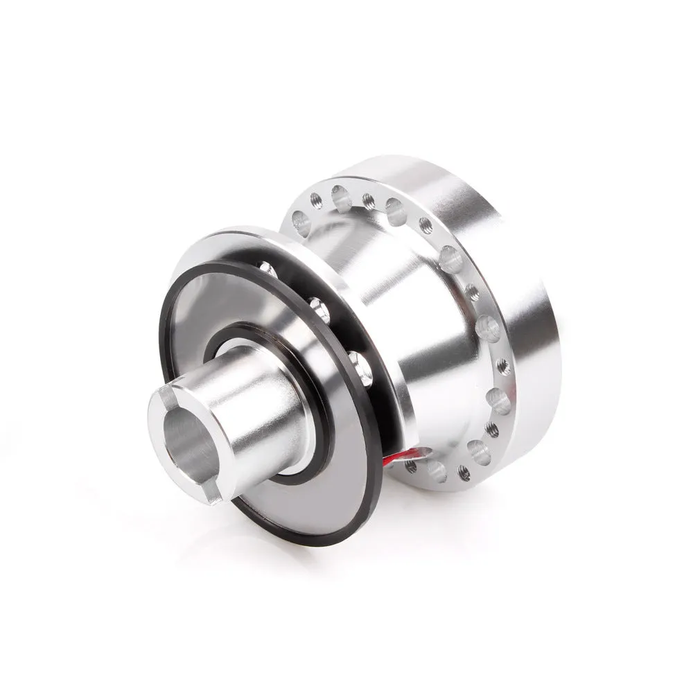Black anodised aluminium steering wheel hub adapter for Honda Civic EK EG