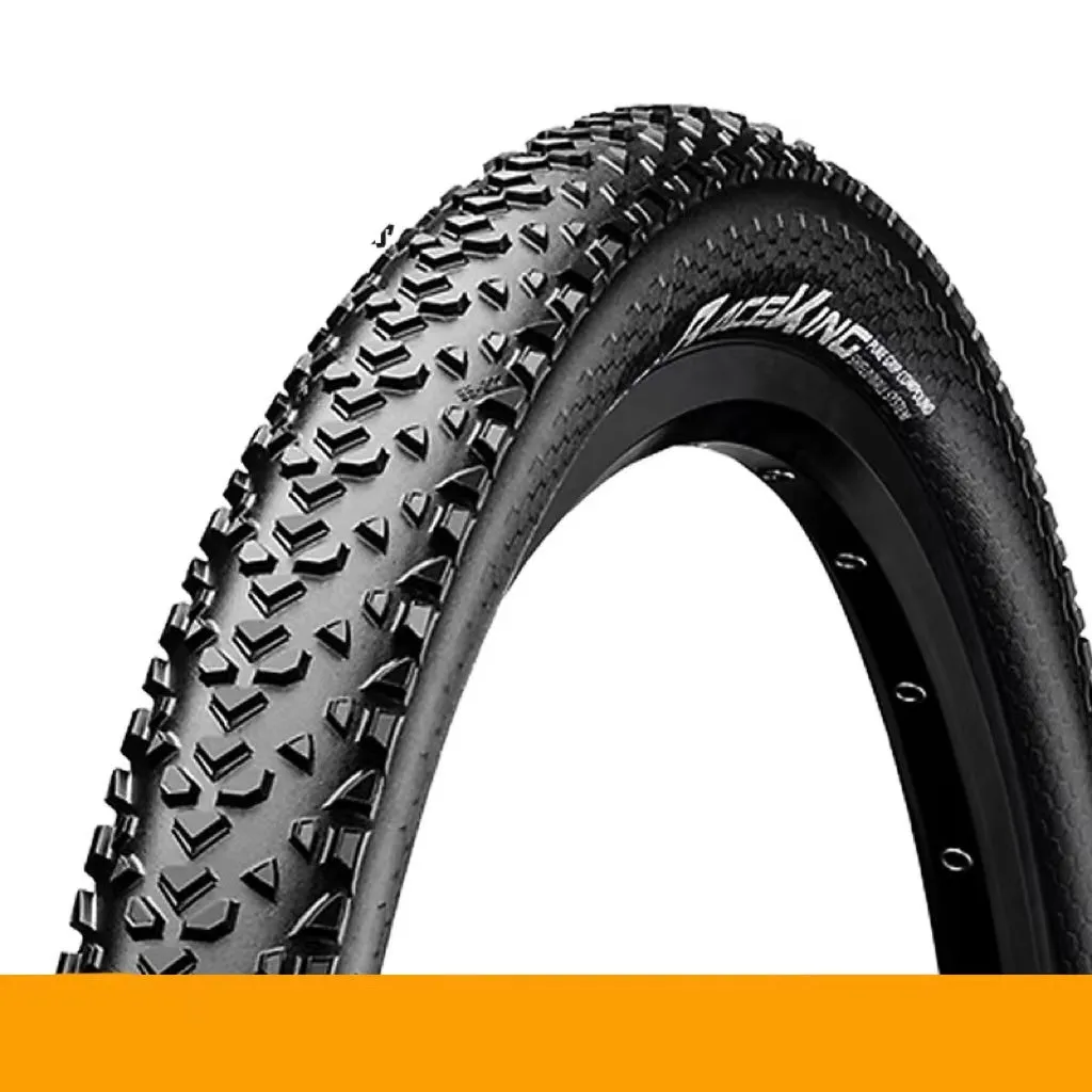 Mountain bike folding outer tyre with yellow sidewall, shown in 27.5x2.2 size.