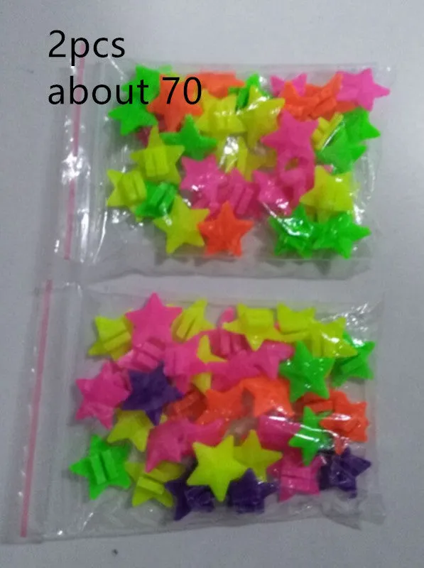 Bag of mixed colour children's bicycle decorations made of plastic or resin for outdoor cycling