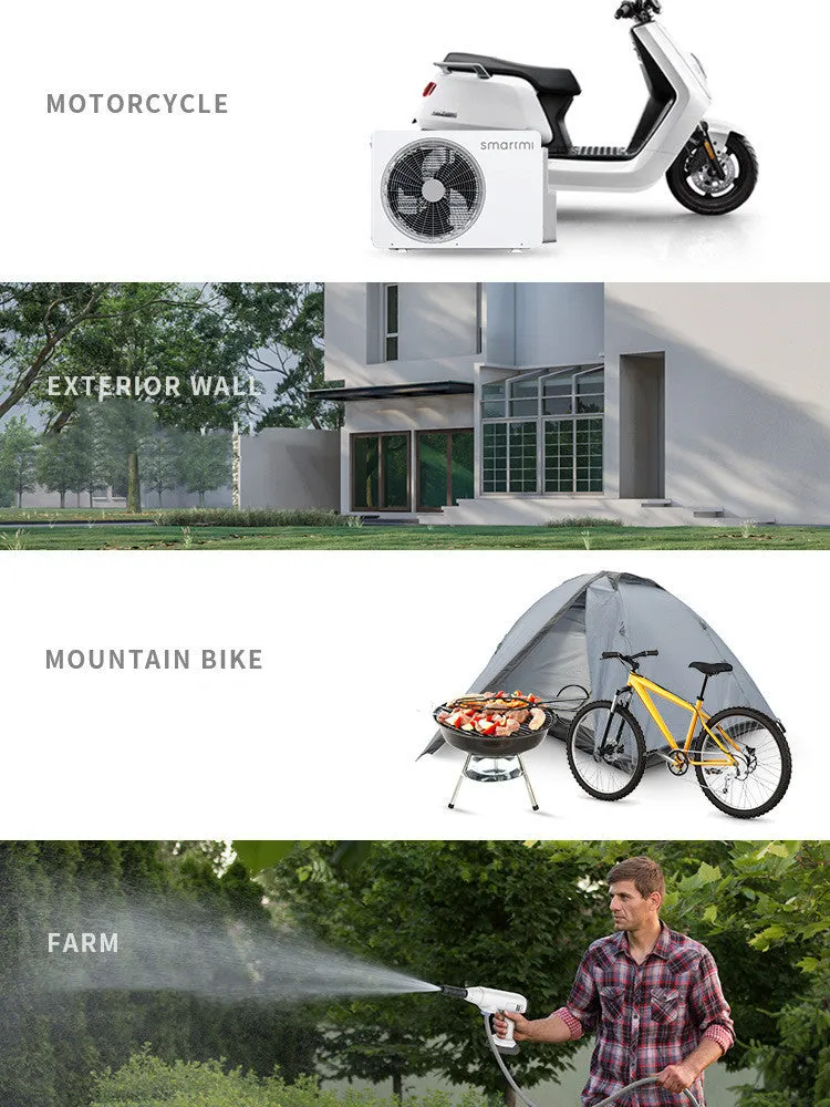 Lithium battery wireless car washing machine with 150bar pressure and 30cm outlet pipe