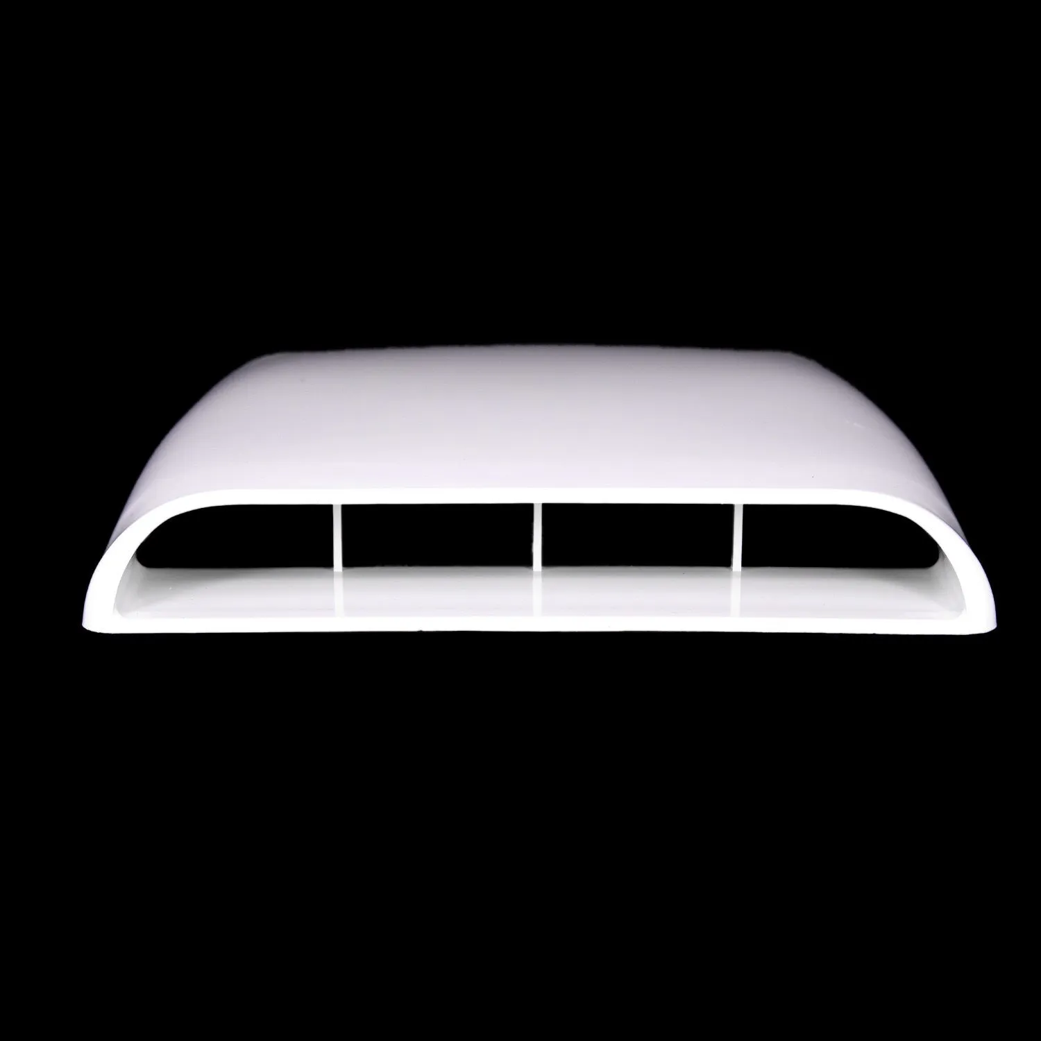 Black ABS plastic decorative car hood air outlet vent with adhesive base