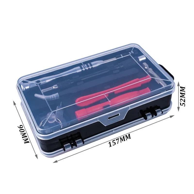 112-in-1 alloy steel screwdriver set in black case for mobile phone and electronics repair