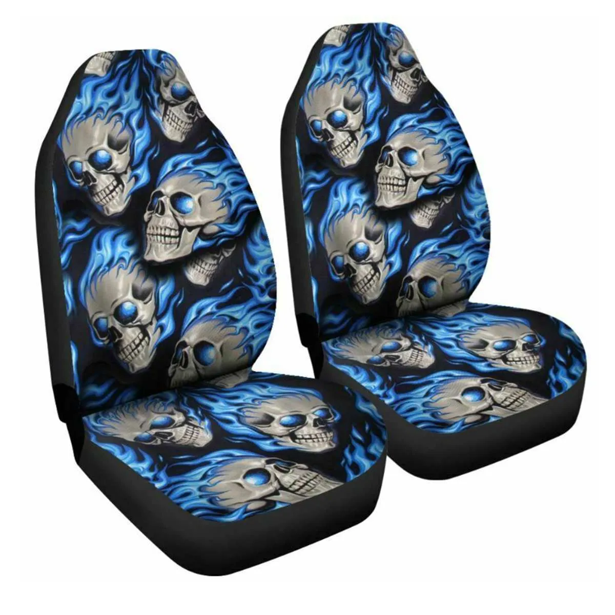 Universal car seat cover classic skull print five-seater multiple colours Z-24 to Z-44