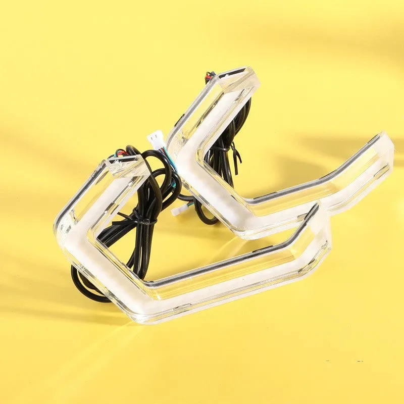 RGB LED angel eyes with crystal acrylic cover for BMW F30 F32 M3 M4 F80 F82 M5 E90