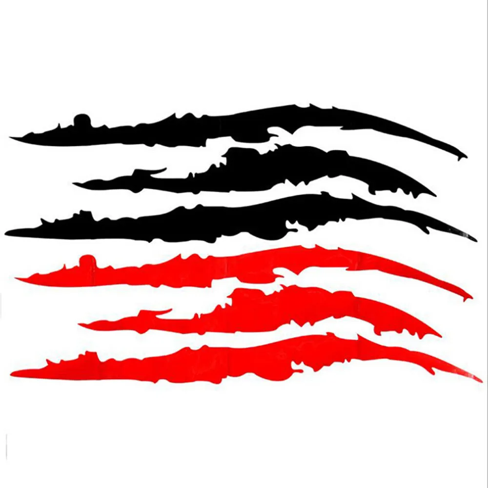Ghost Claw car sticker in reflective material, 40 by 12 centimetres, designed for hood or light eyebrow area