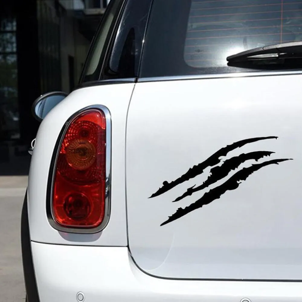 Ghost Claw car sticker in reflective material, 40 by 12 centimetres, designed for hood or light eyebrow area