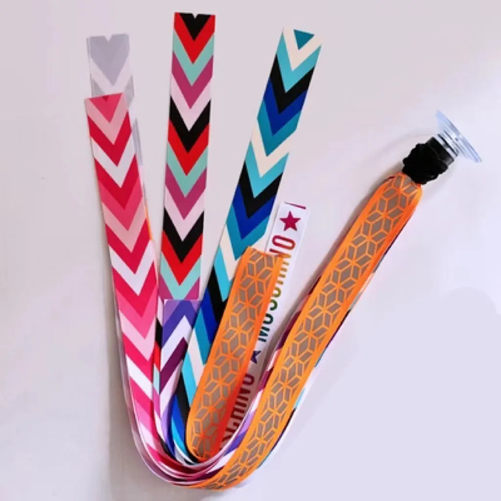 Children's helmet decorative streamer with elastic loop attachment in multiple colour options