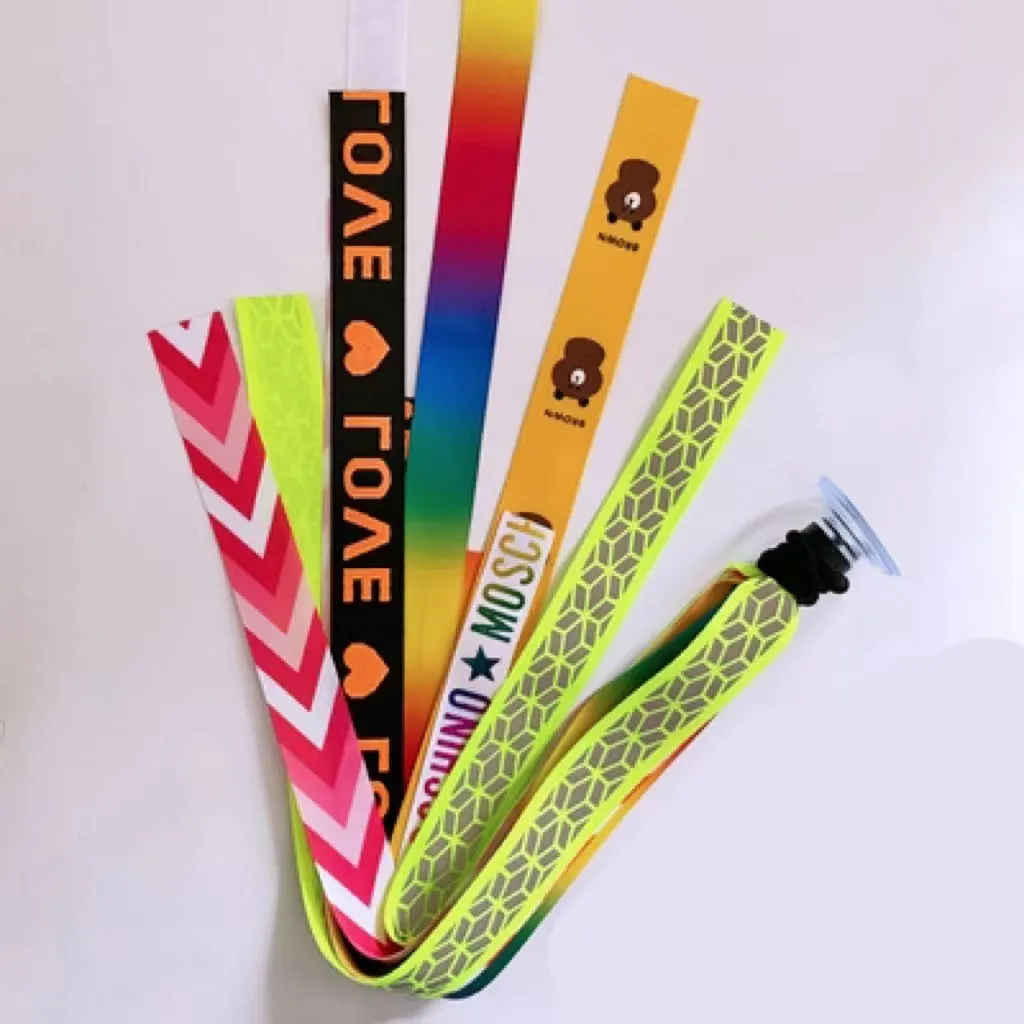 Children's helmet decorative streamer with elastic loop attachment in multiple colour options