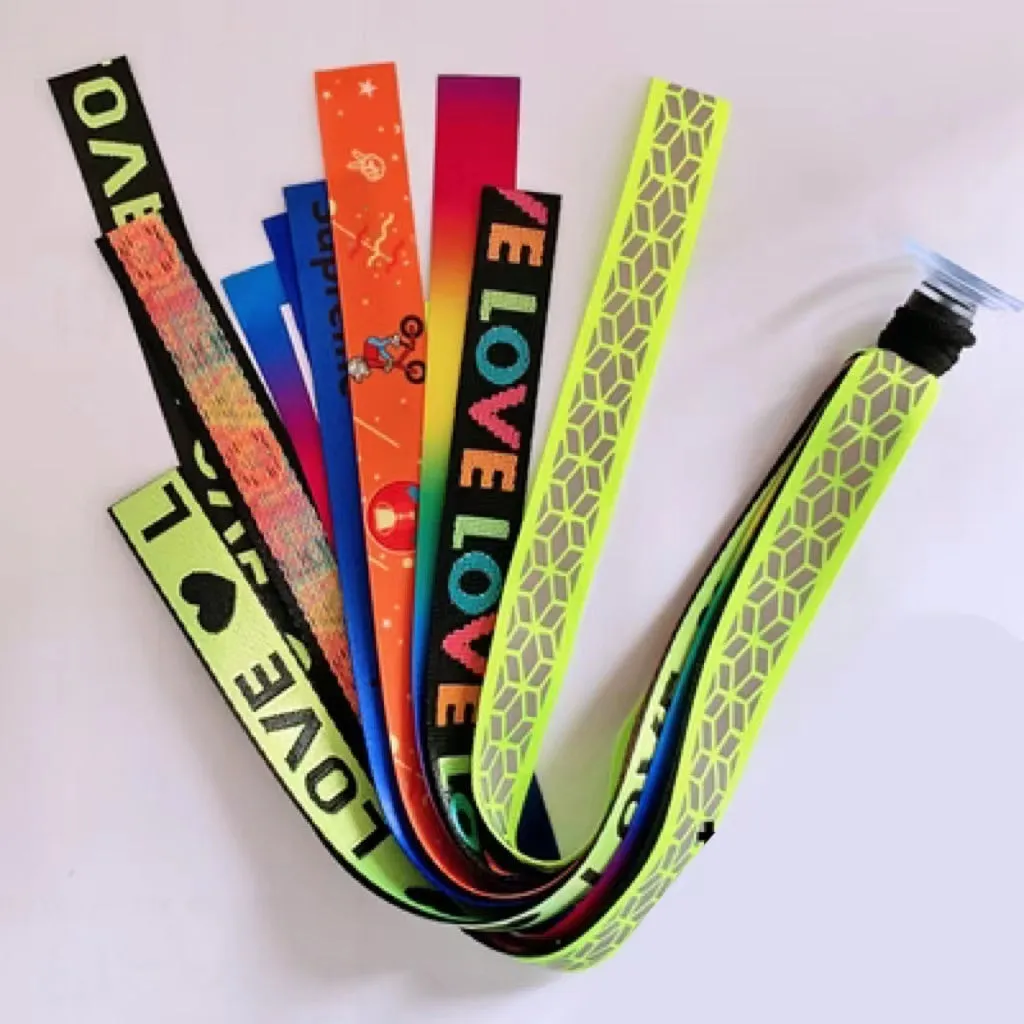 Children's helmet decorative streamer with elastic loop attachment in multiple colour options