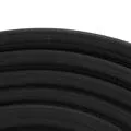 Black rubber sliding door seal for Toyota Hiace high roof, shown as a 5 metre long strip.
