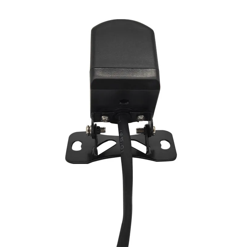 Black reversing camera with wide-angle lens and starlight night vision, size 13.2 x 8.2 x 4.6cm