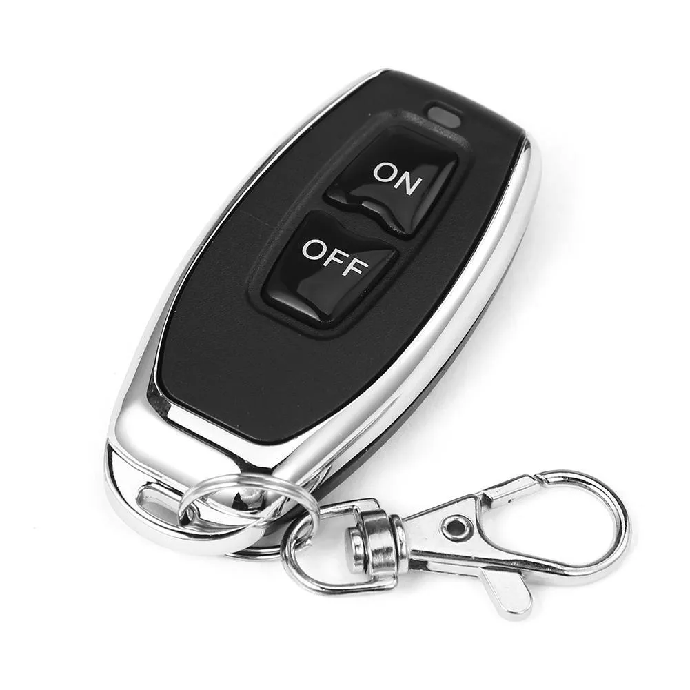 Single-channel wireless remote control switch car access control black DC 12V 24V relay